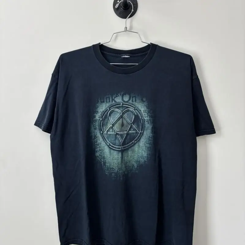 Vintage HIM T Shirt Men Äôs XL - Band Tee Faded 90S ulasan dan harga