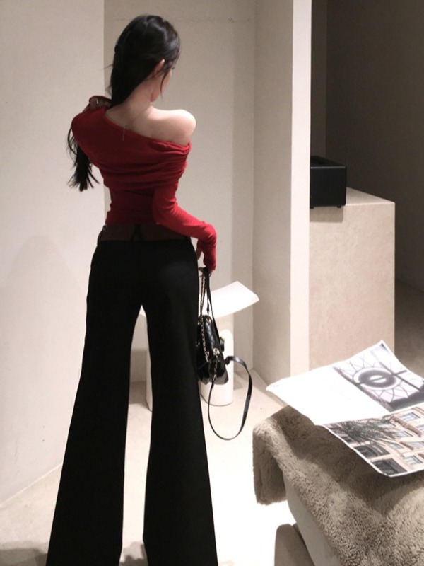 Sexy Lady Style Long Sleeve T- - Vintage Fashion T Shirts ulasan dan harga
