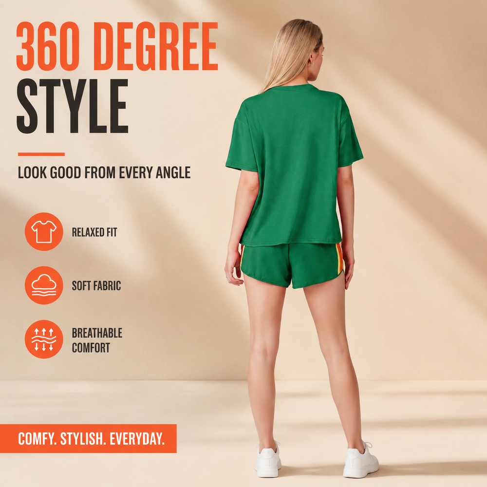 Women's 2 Piece Tracksuit Set  - Vintage Fashion T Shirts ulasan dan harga