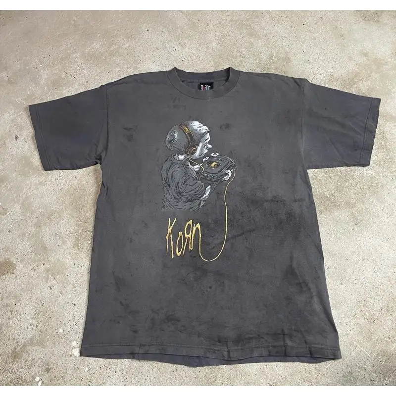 Vintage KORN Follow The Leader - Band Tee Faded 90S ulasan dan harga