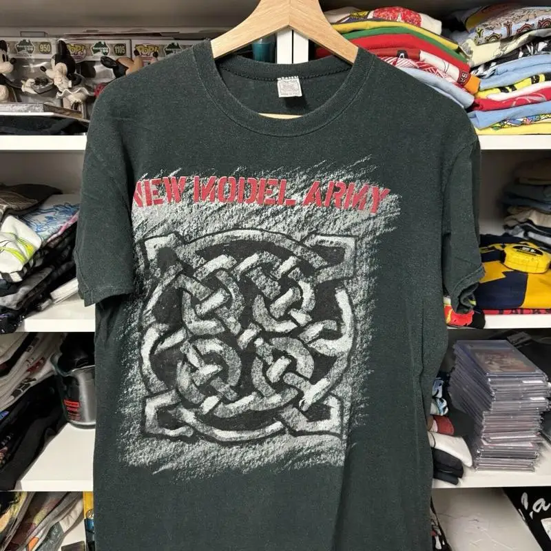 Reprint New Model Army 90S Vin - Band Tee Faded 90S ulasan dan harga