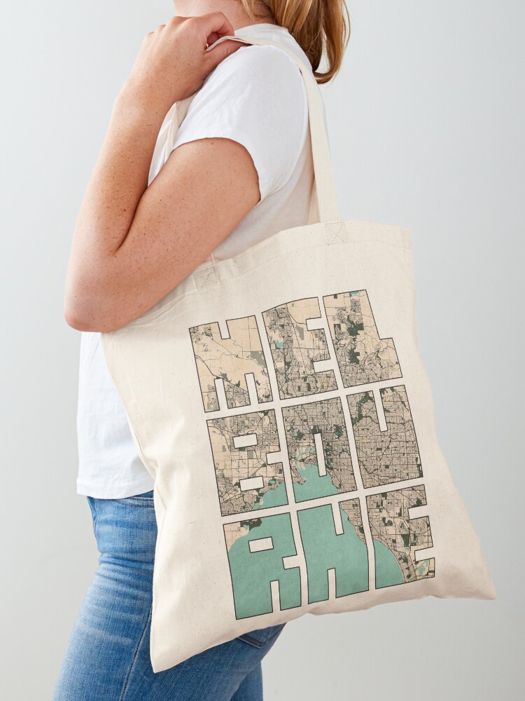 Melbourne City Map of Australi - Vintage Fashion Melbourne ulasan dan harga