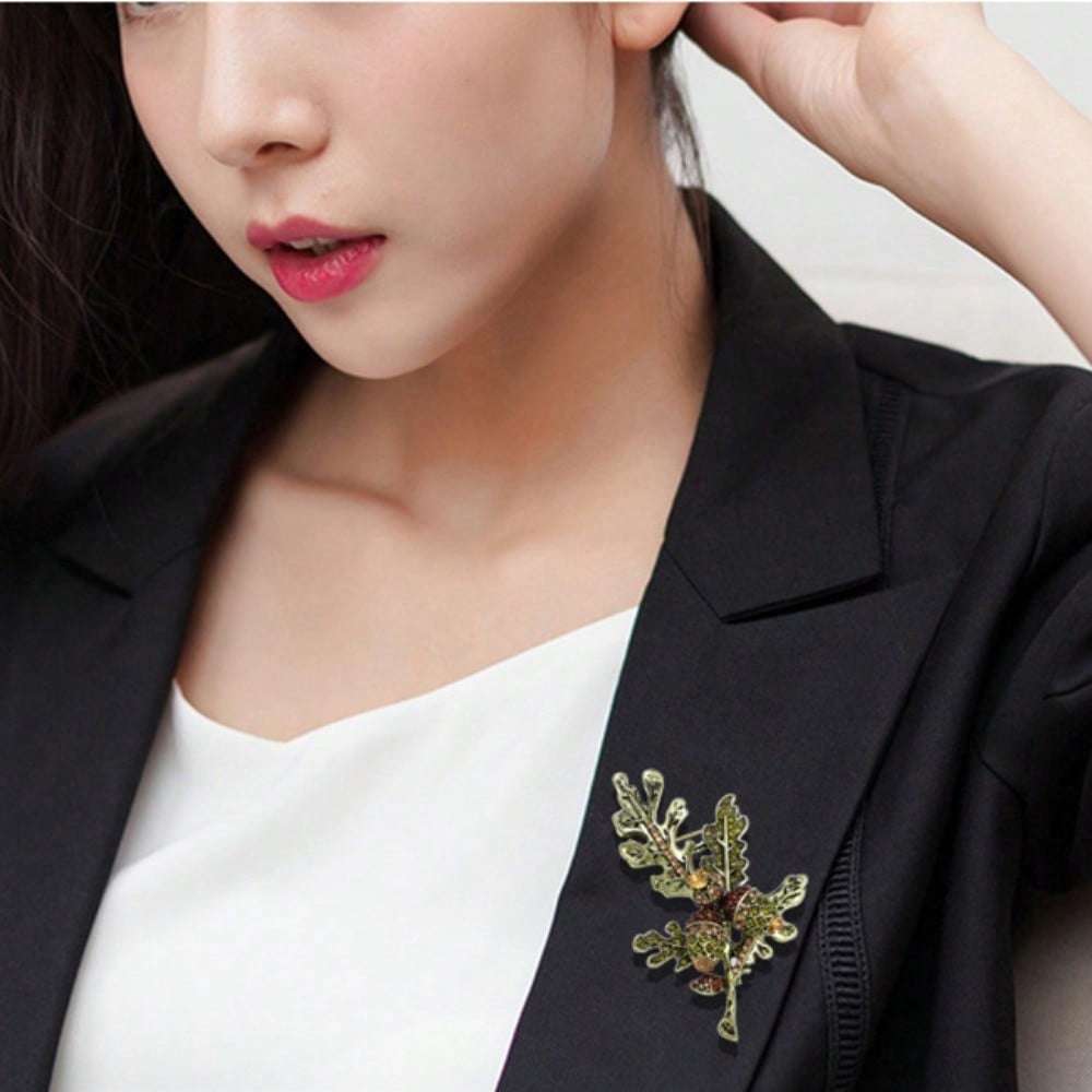 Vintage Gold-Tone Acorn & Oak  - Vintage Fashion Enthusiasts ulasan dan harga