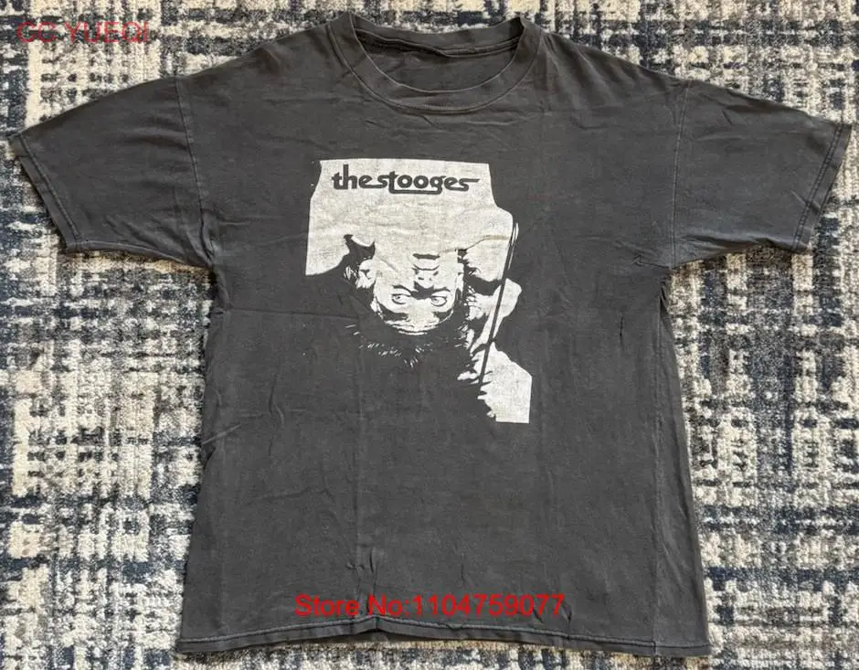 Vintage 90s The Stooges Iggy P - Band Tee Faded 90S ulasan dan harga