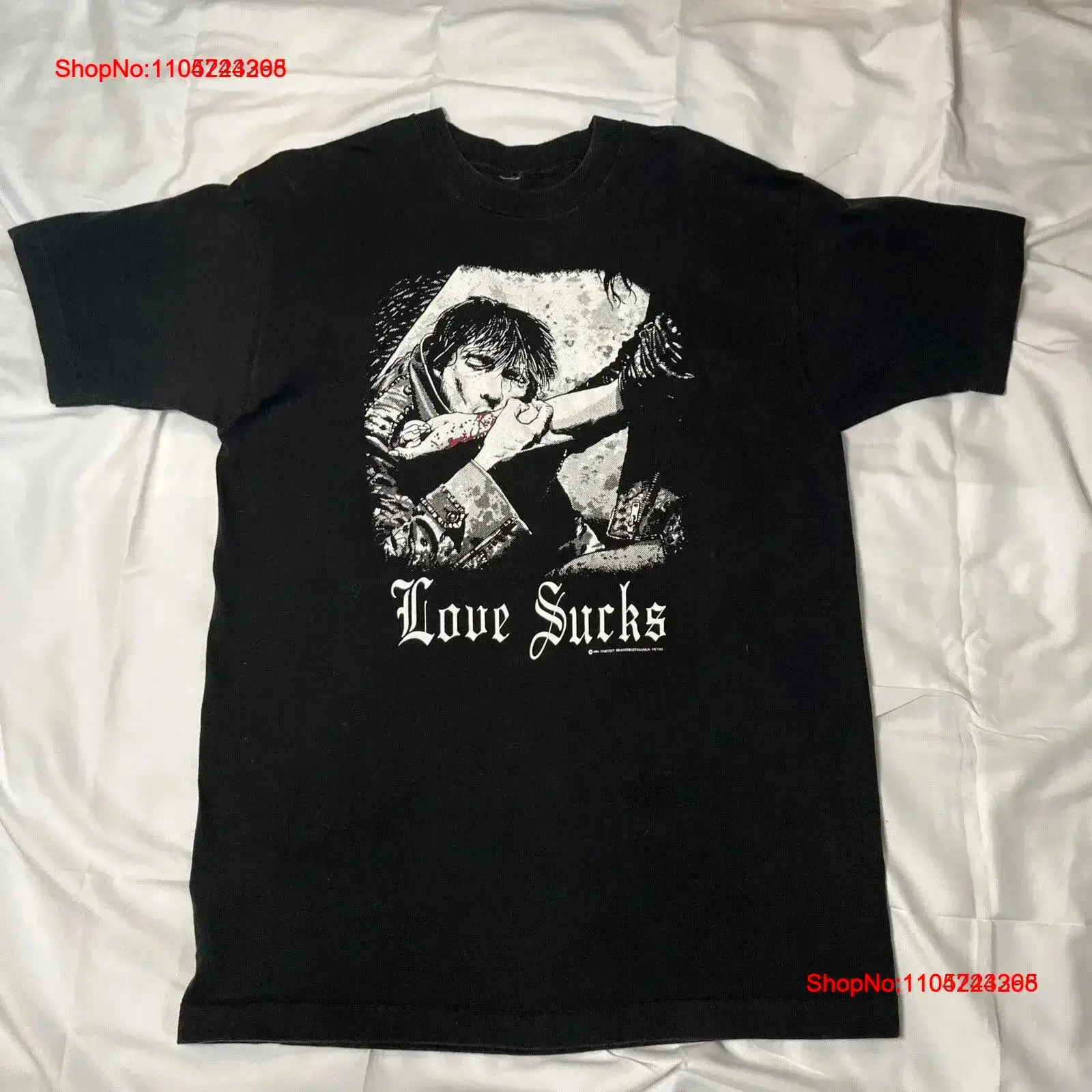 Vintage 90s Love Sucks Vampire - Vintage Fashion Victim Shirt ulasan dan harga