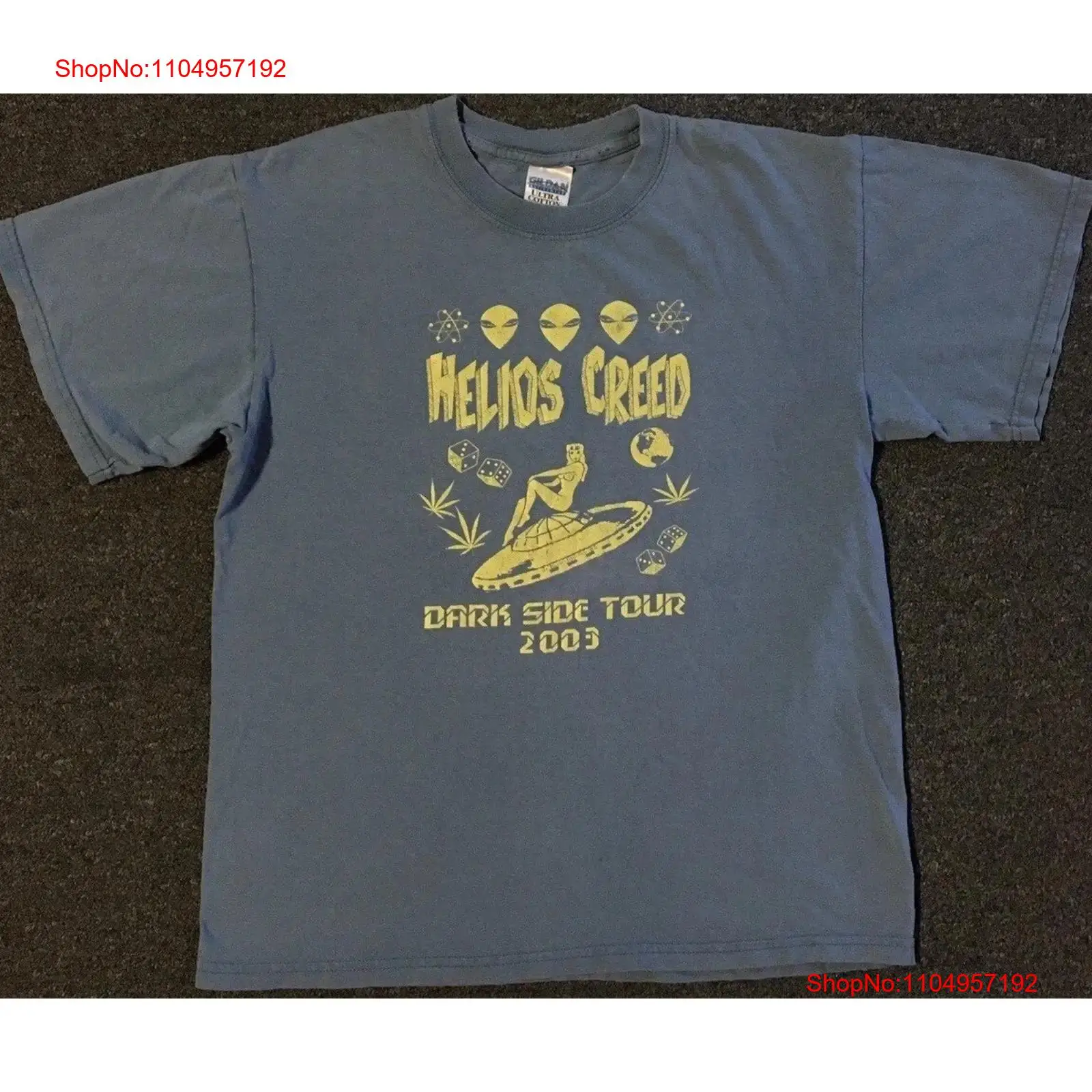 Vtg Helios Creed 2003 Faded To - Band Tee Faded 90S ulasan dan harga