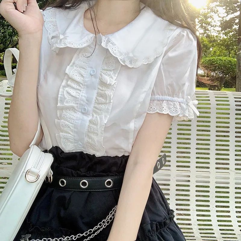 Deeptown Kawaii Lolita Blouses - Vintage Fashion Japan ulasan dan harga