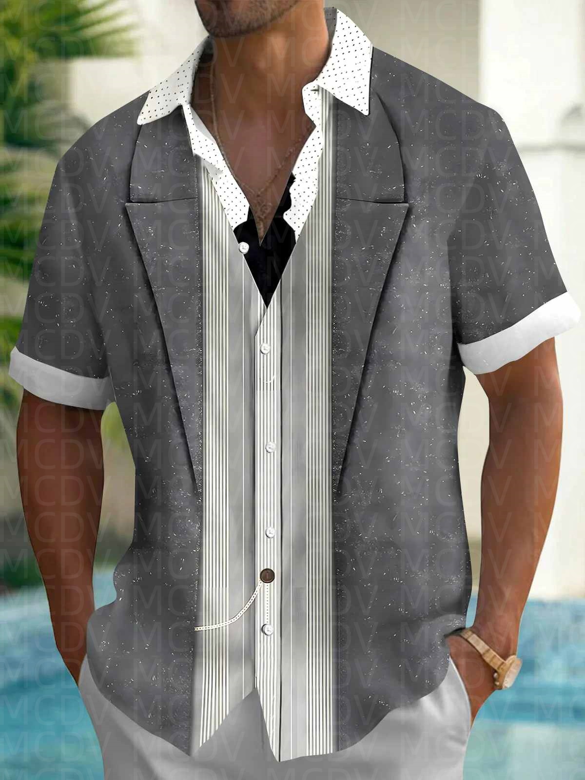 Bowling Pattern Men's Hawaiian - Bowling Shirt Camp ulasan dan harga