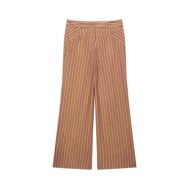 Vintage Striped Wide Leg Pants - Vintage Fashion Wear ulasan dan harga